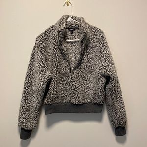 Half zip fleece pull over jacket